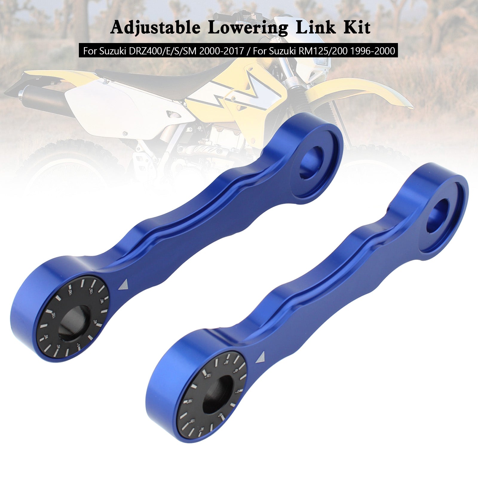 Adjustable Lowering Link Kit For Suzuki DRZ400/E/S/SM 00-17 RM125/200 96-00