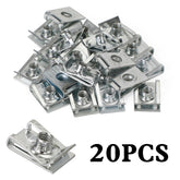 20x Motorcycle Faring Bolt Nut Zinc-plated Screw Clip Speedclips 6mm For Honda