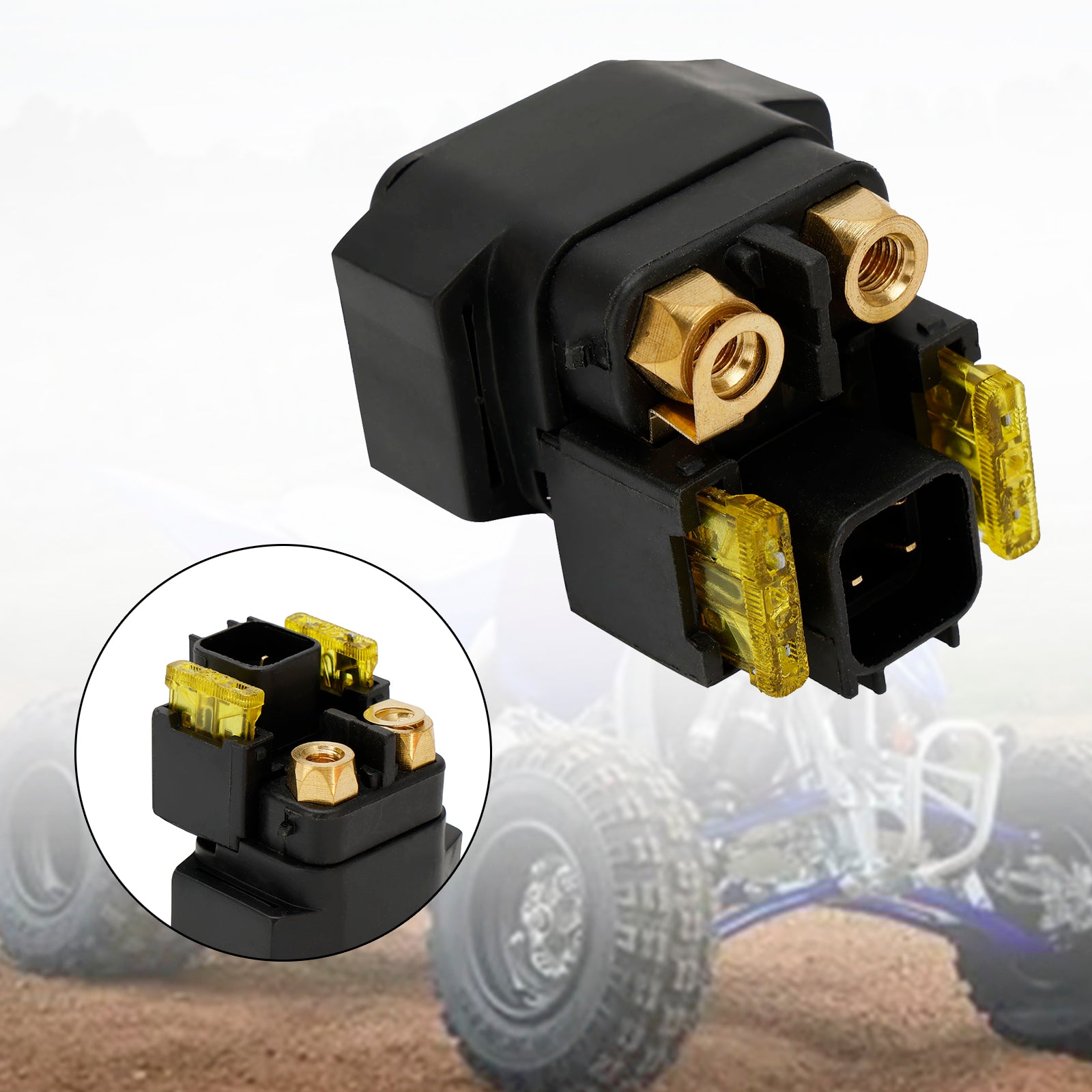 Relé de solenoide de arranque apto para Yamaha YFZ450 YFZ450R 2010-2023 18P-81940-00