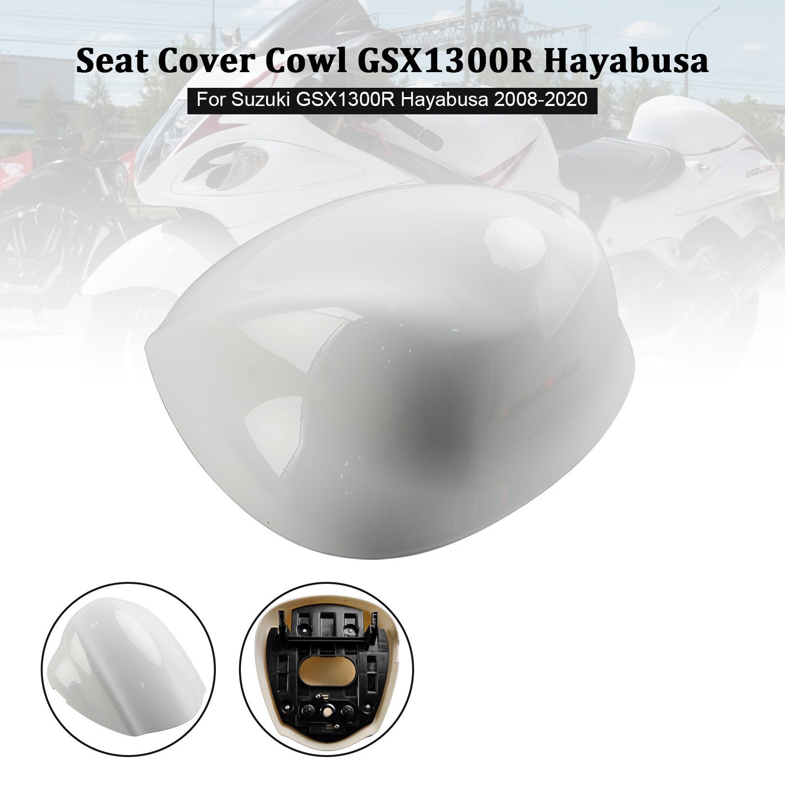 08-20 Suzuki GSX1300R GSX-R1300 Hayabusa Housse de carénage de siège arrière