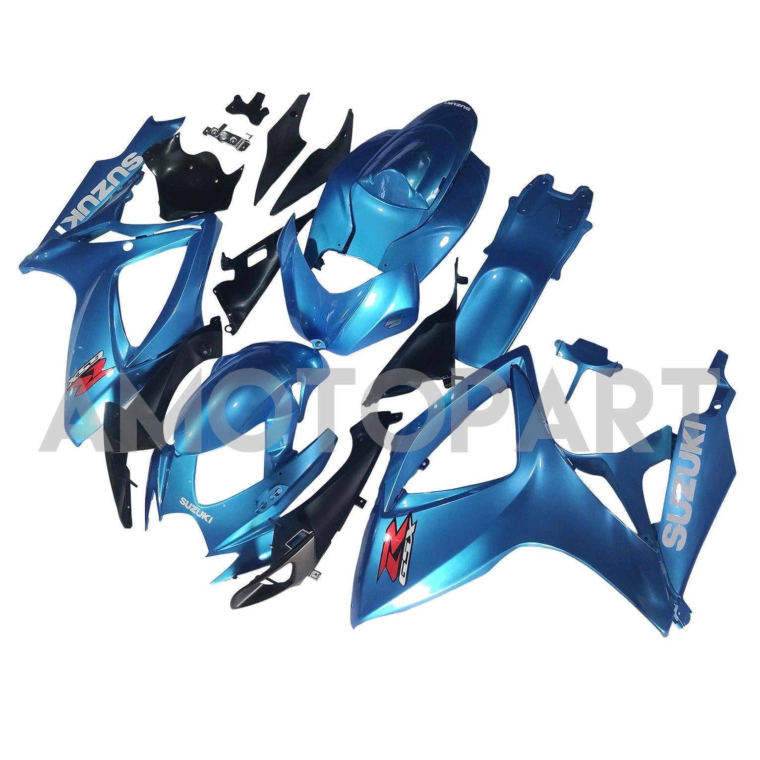 Amotopart 2006-2007 Suzuki GSXR 600/750 Glossy Blue Fairing Kit