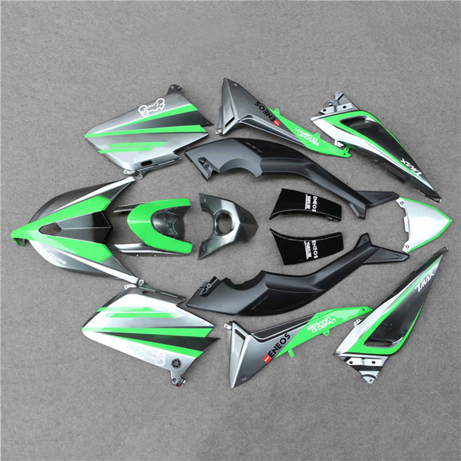 Amotopart 2012-2014 T-Max TMAX530 Yamaha Grey&Green Fairing Kit