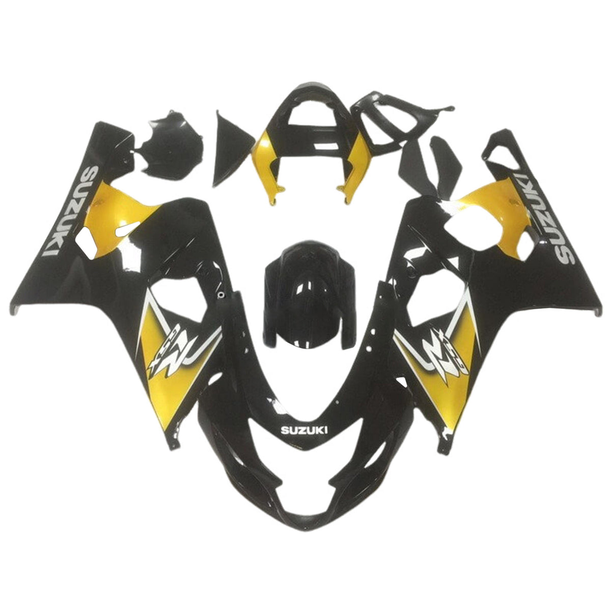 Amotopart 2004-2005 K4 GSXR 600/750 Suzuki Black&Gold Fairing Kit