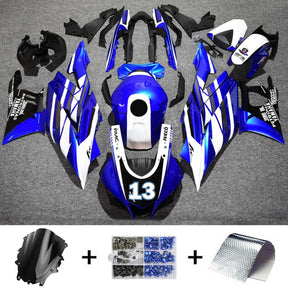 Amotopart 2022-2024 Yamaha YZF-R3 R25 Blue Style4 Fairing Kit