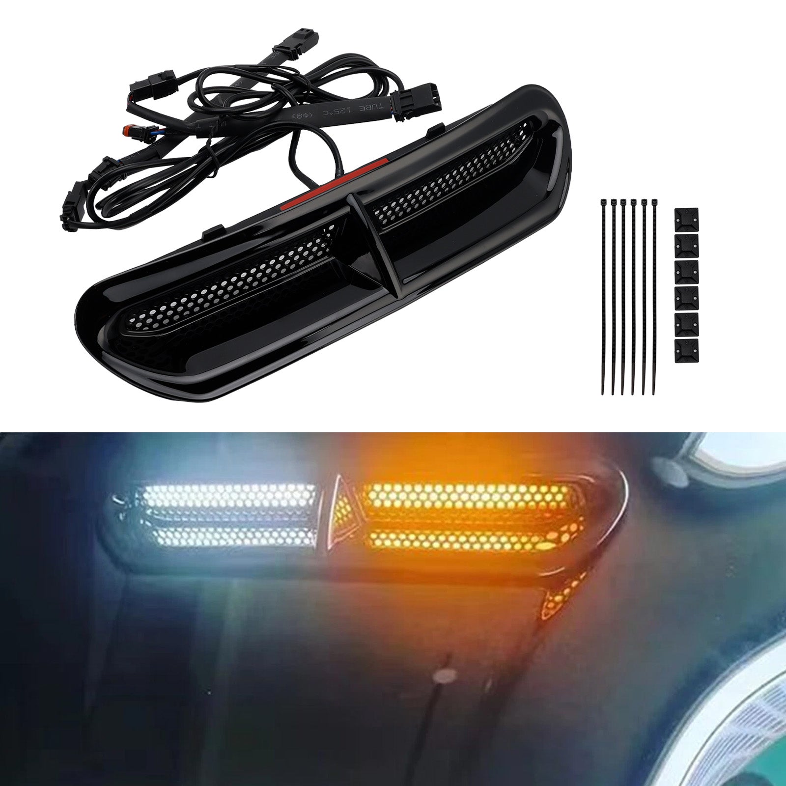 2014-2024 Touring Street Glide Front Fairing Air Vent LED Light