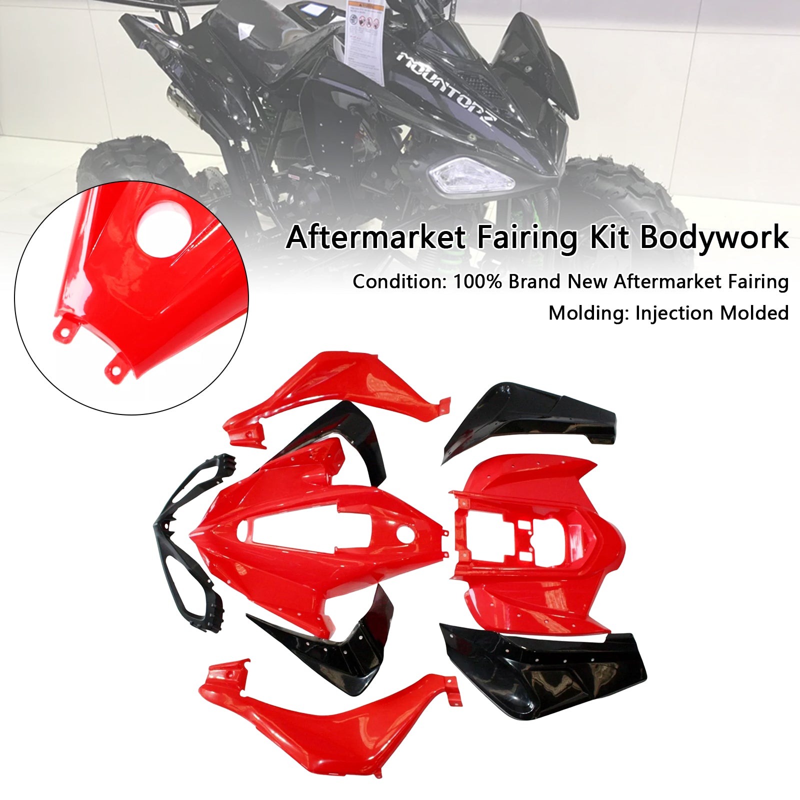 Amotopart Per 110cc 125cc Sport Quad Dirt Bike Atv 4 Ruote Kit Carenatura Collezione