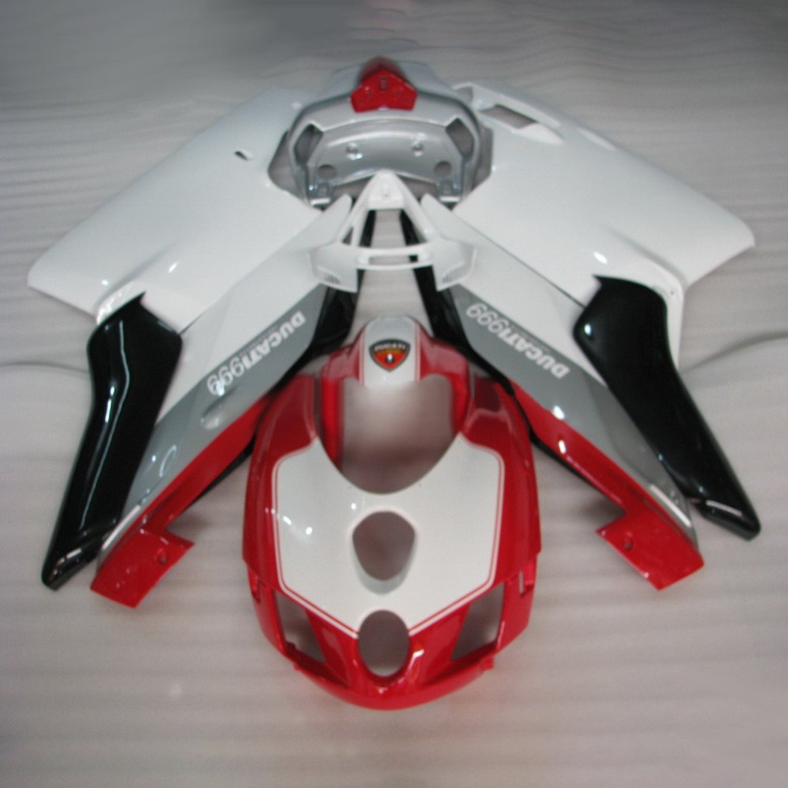 Amotopart Ducati 999 749 2005 2006 Red&White Style3 Fairing Kit