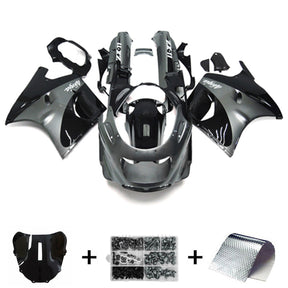 Amotopart 1993-2003 ZZR1100 Kawasaki Grey&Black Fairing Kit