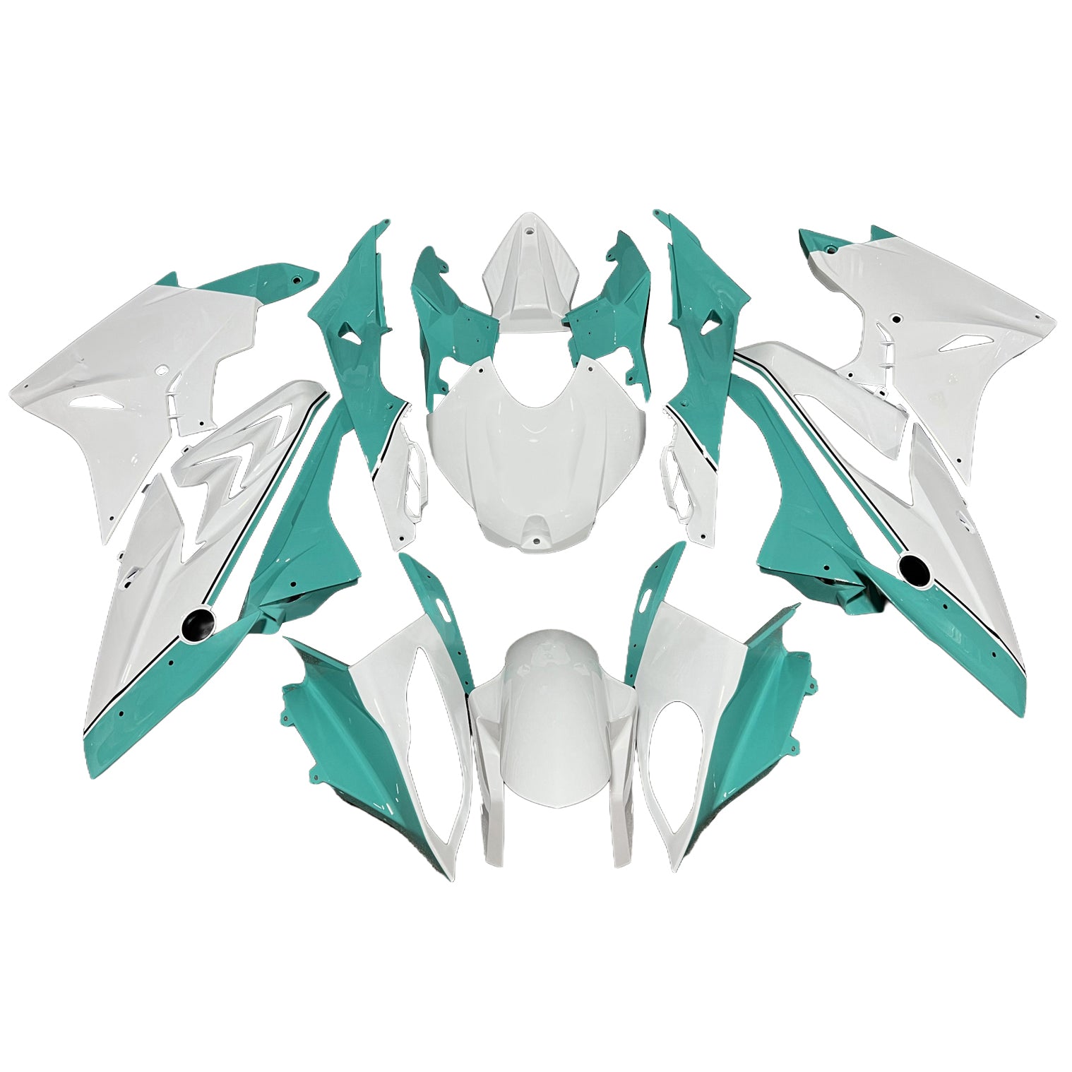 Amotopart 2017-2018 BMW S1000RR White Light Fairing Kit