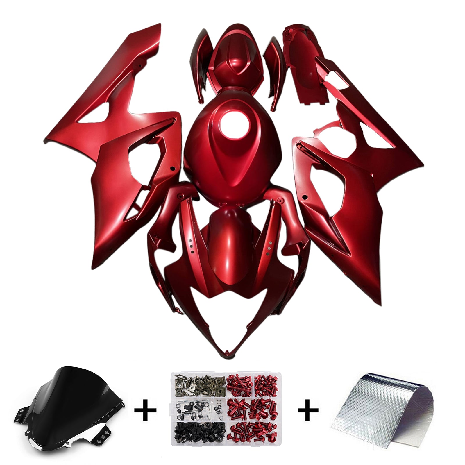 Amotopart 2005-2006 Suzuki GSXR1000 Red Fairing Kit