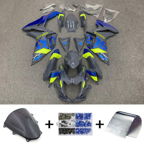 Amotopart 2011-2024 GSXR 600/750 Suzuki Blue&Green Fairing Kit