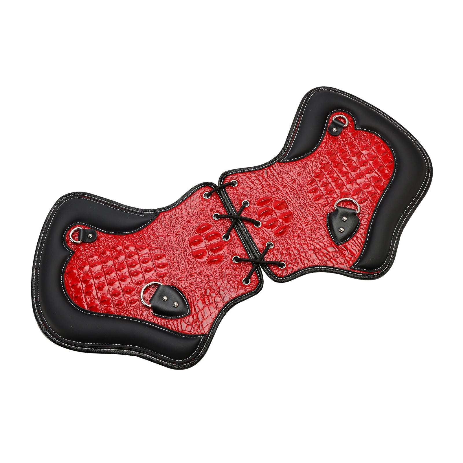 2Pcs Universal Heat Saddle Shield Deflector Blackb For Flhxs Glide Rider Fxdwg Brown