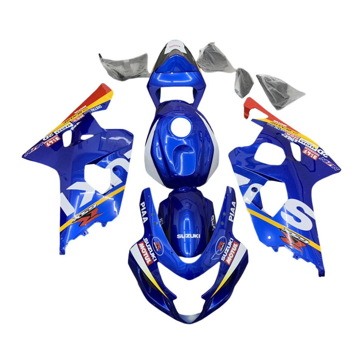 Amotopart 2004-2005 Suzuki GSXR 600/750 K4 Kit de carenado azul