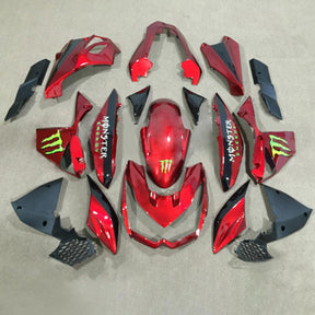 Amotopart 2010–2013 Z1000 Kawasaki glänzend rotes Verkleidungsset