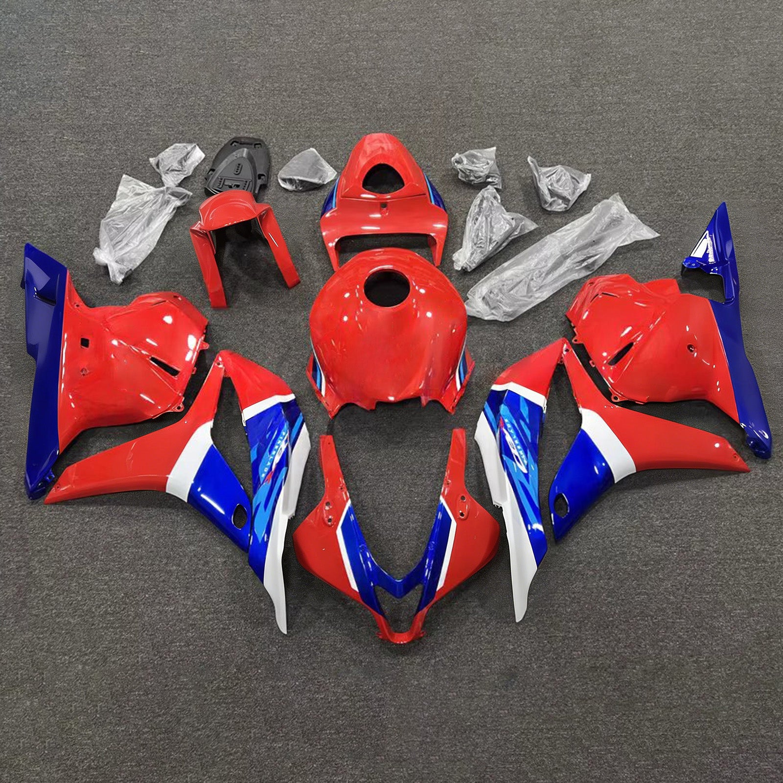 Amotopart 2009-2012 Honda CBR600RR Blue Red Fairing Kit