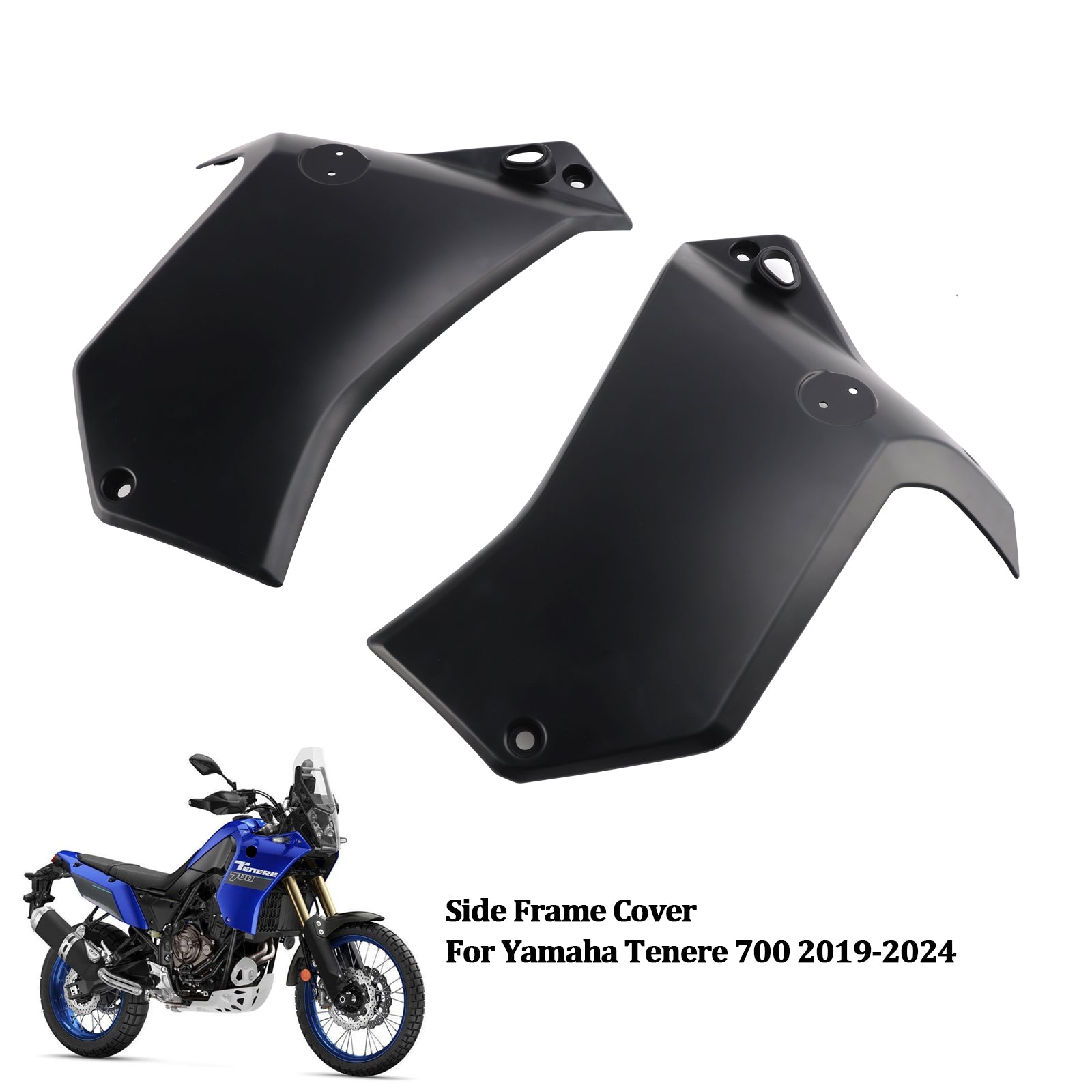 2019-2024 Yamaha Tenere 700 Side Frame Panel Protector Fairings Cover