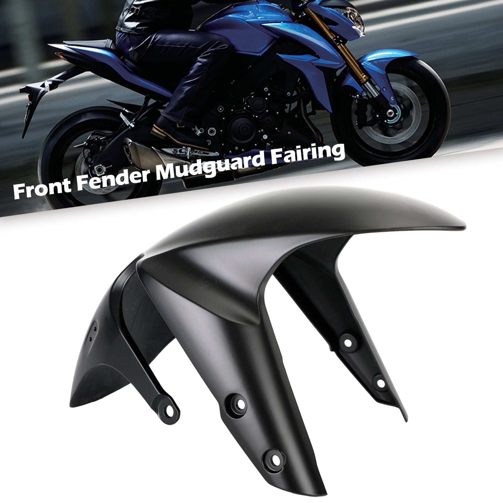 2017-2024 Suzuki GSX-S750 Front Fender Mud Guard Hugger Cowling Fairing Black