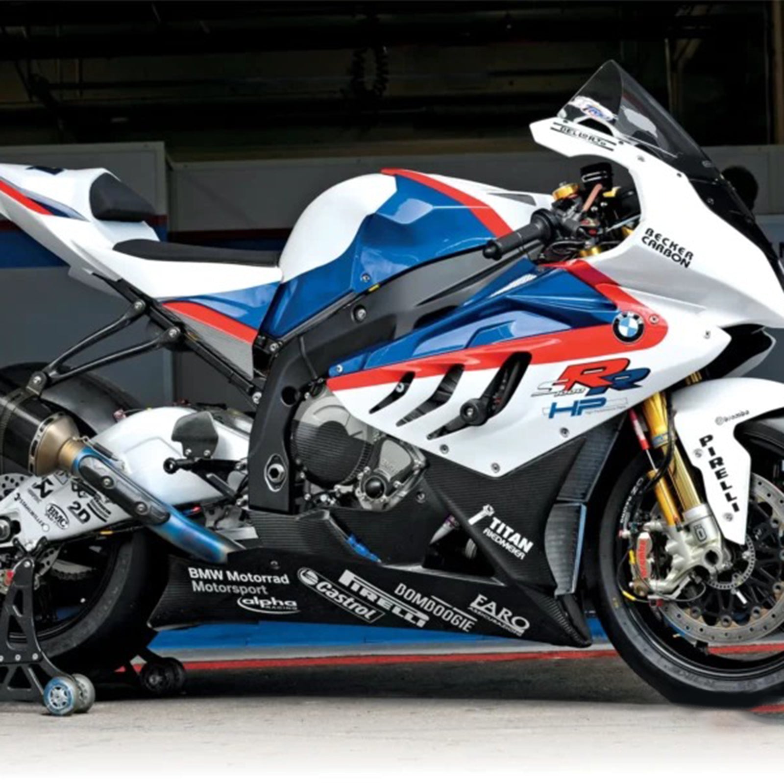 Amotopart BMW S1000RR 2009-2014 ブルー&レッド Style1 フェアリングキット