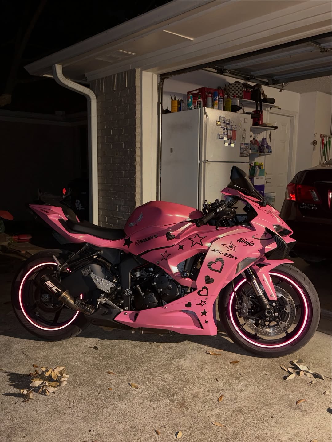 Amotopart 2024-2026 Kawasaki ZX-6R Pink Chameleon Fairing Kit