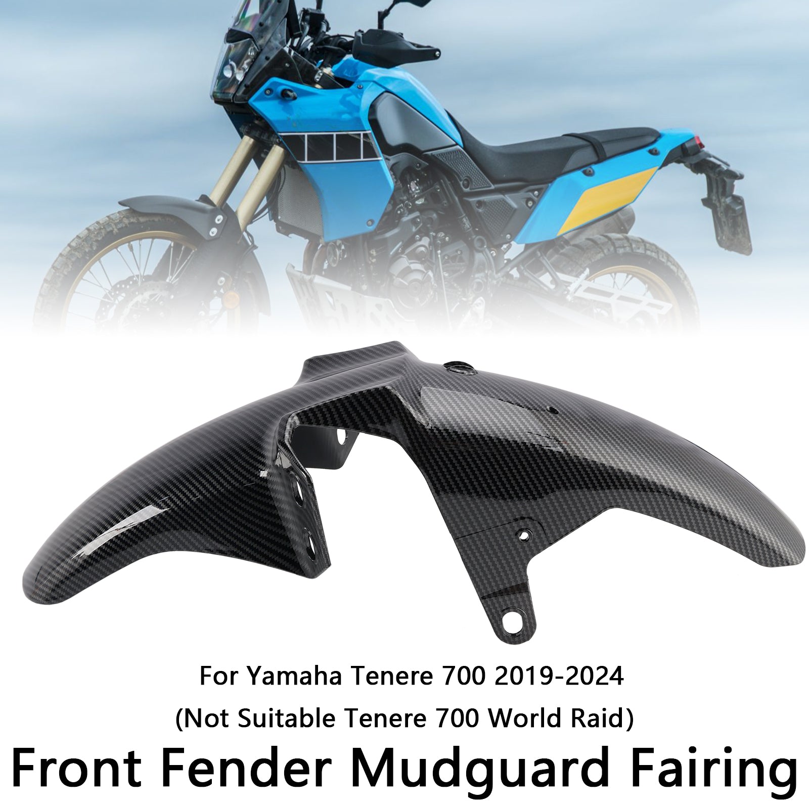 2019-2024 Yamaha Tenere 700 Front Fender Mudguard Fairing