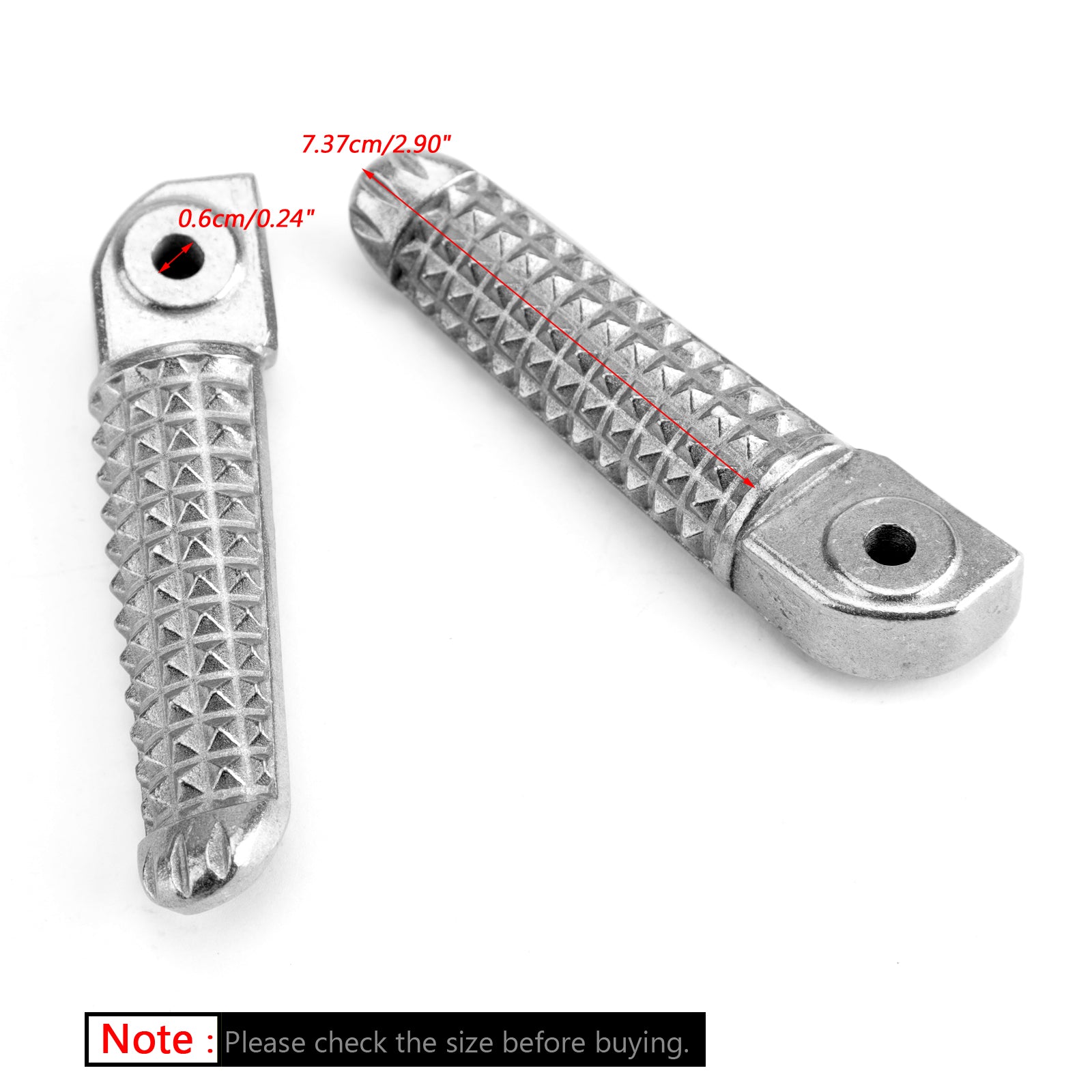 Yamaha YZF R1 1998-2014 R6 1999-2014 R6S 03-08 Rear Foot Peg Footrest  Silver