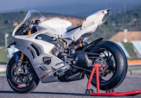 Amotopart Ducati 22-24 Panigale V4 V4S & 23-24 Panigale V4SP V4R Kit de carénage noir blanc