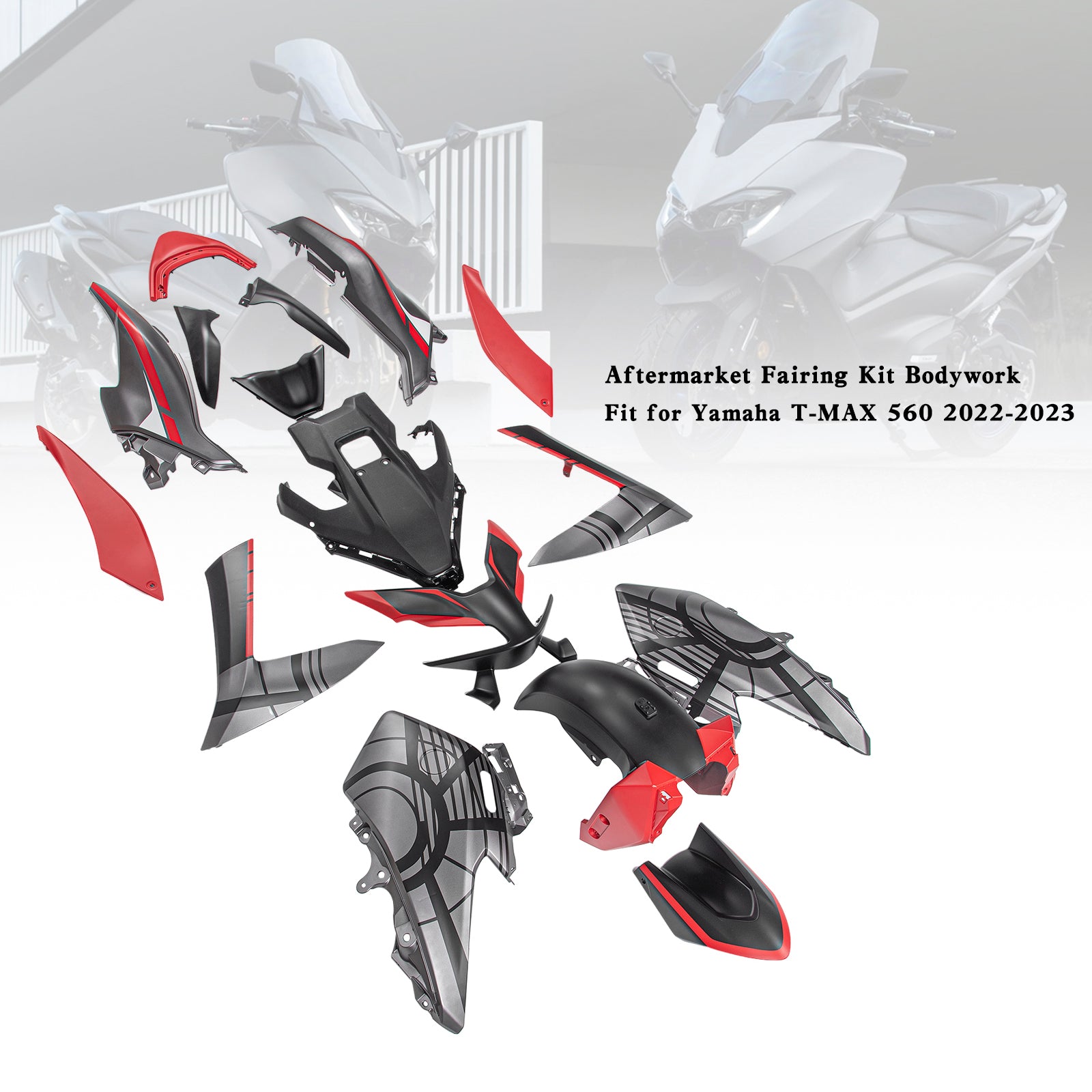 Amotopart 22-24 Yamaha T-MAX 560 Fairing Kit Collection