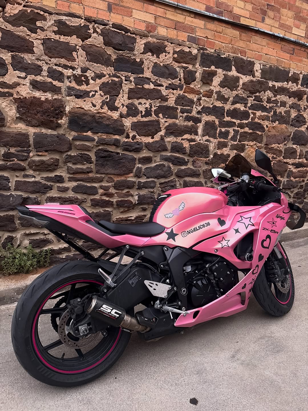 Amotopart 2024-2026 Kawasaki ZX-6R Pink Chameleon Fairing Kit