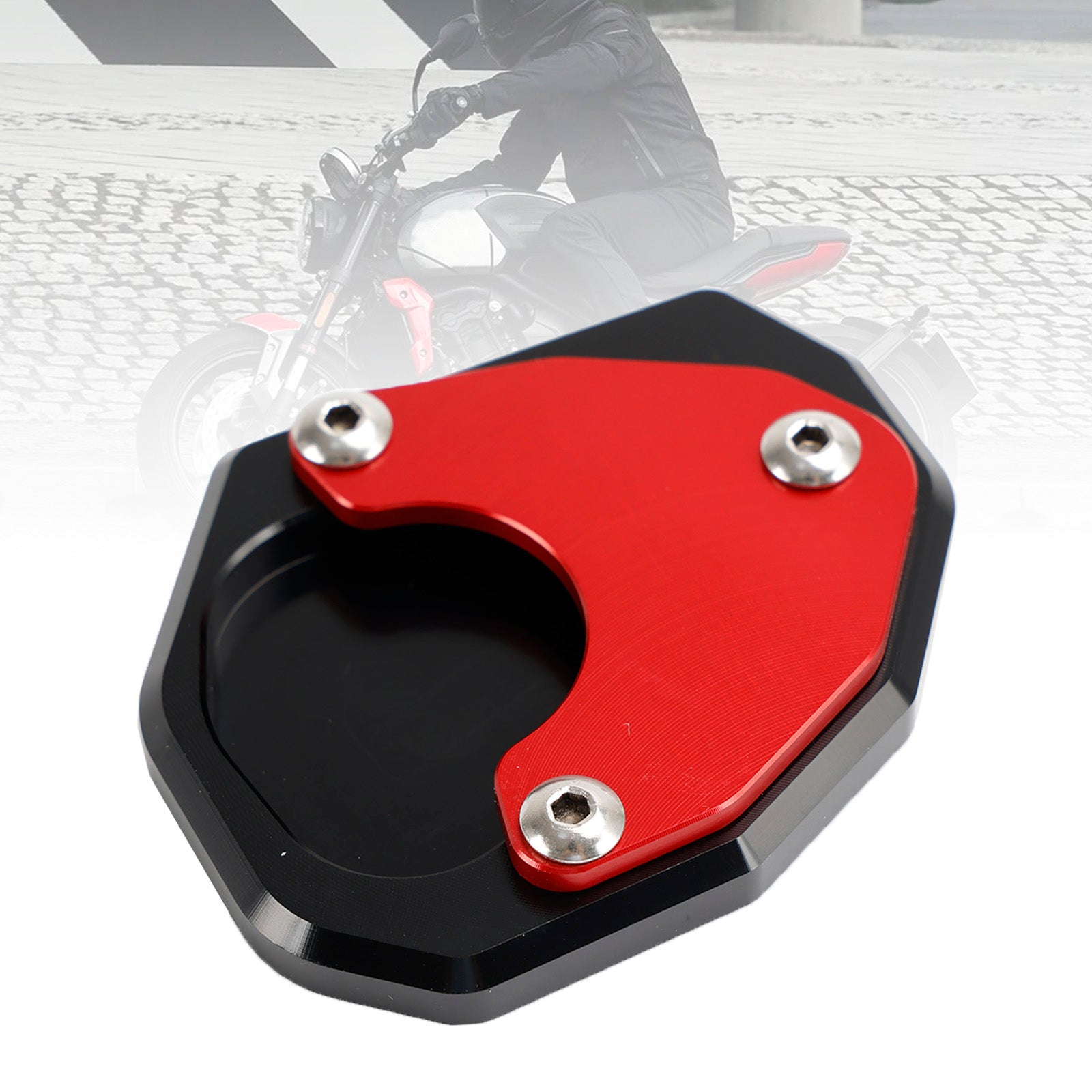 Motorcycle Kickstand Enlarge Plate Pad fit for Trident 660 2021