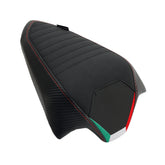 Cuscino passeggero per sedile posteriore in PU piatto adatto per DU Streetfighter V2 2022-2023 griglia in carbonio