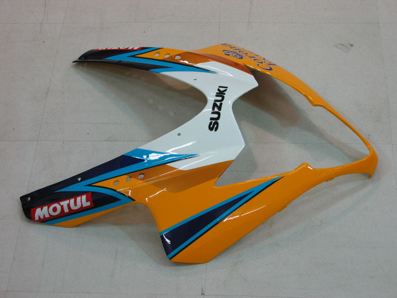 Amotopart 2005-2006 Suzuki GSXR1000 Yellow&Blue Fairing Kit