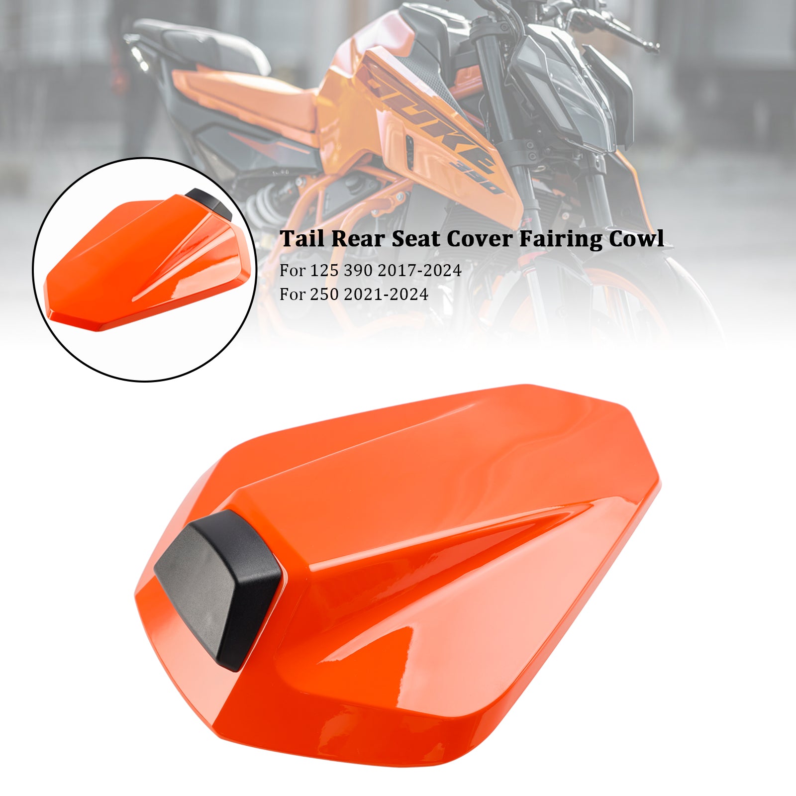 17-24 KTM 125 250 390 Schwanz Hinten Sitz Abdeckung Verkleidung Cowl