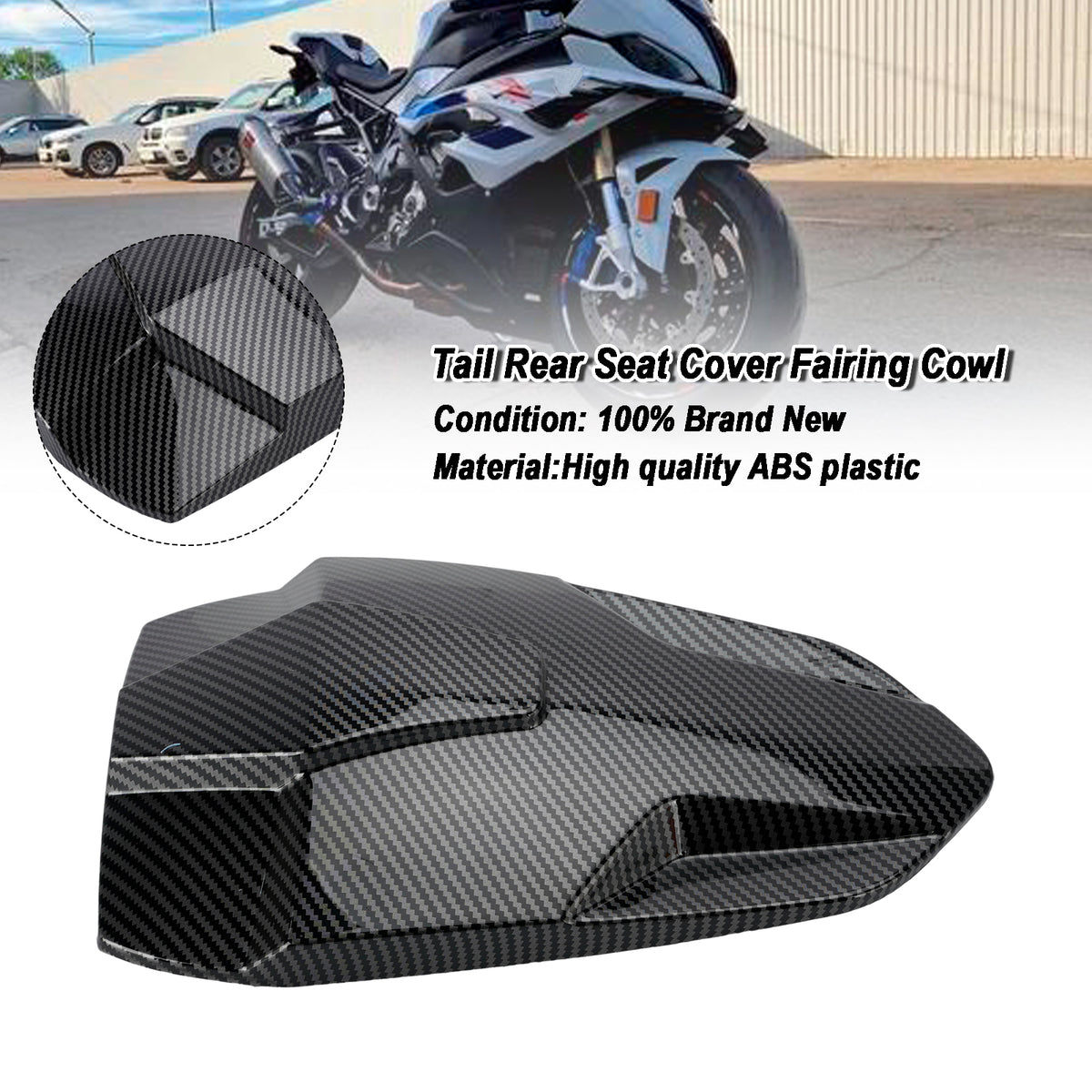 2023-2026 BMW S1000RR Rear Seat Cover Passenger Fairing Cowl