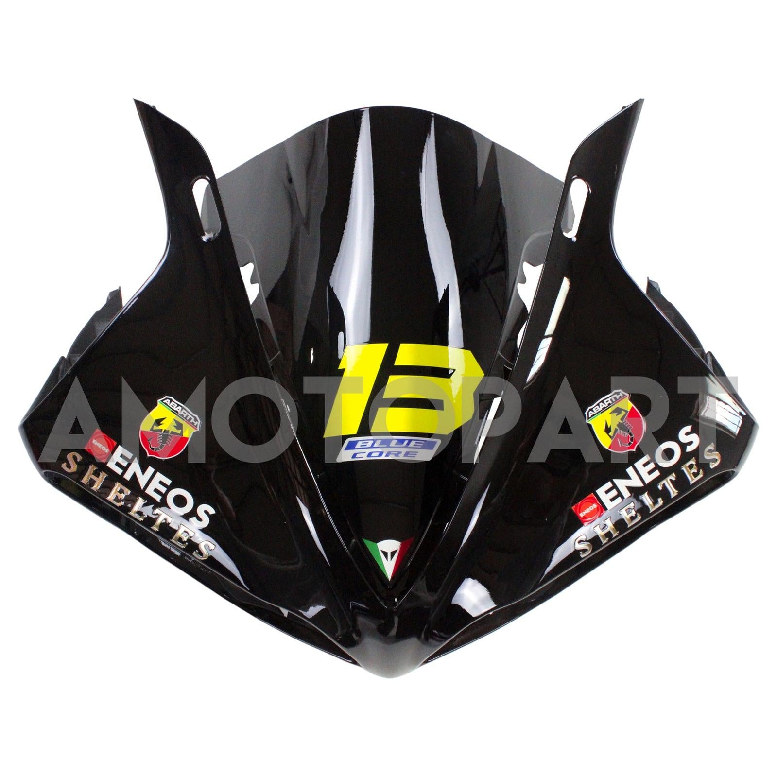 Amotopart 2009-2011 YZF 1000 R1 Yamaha svart med rød logo fairing kit