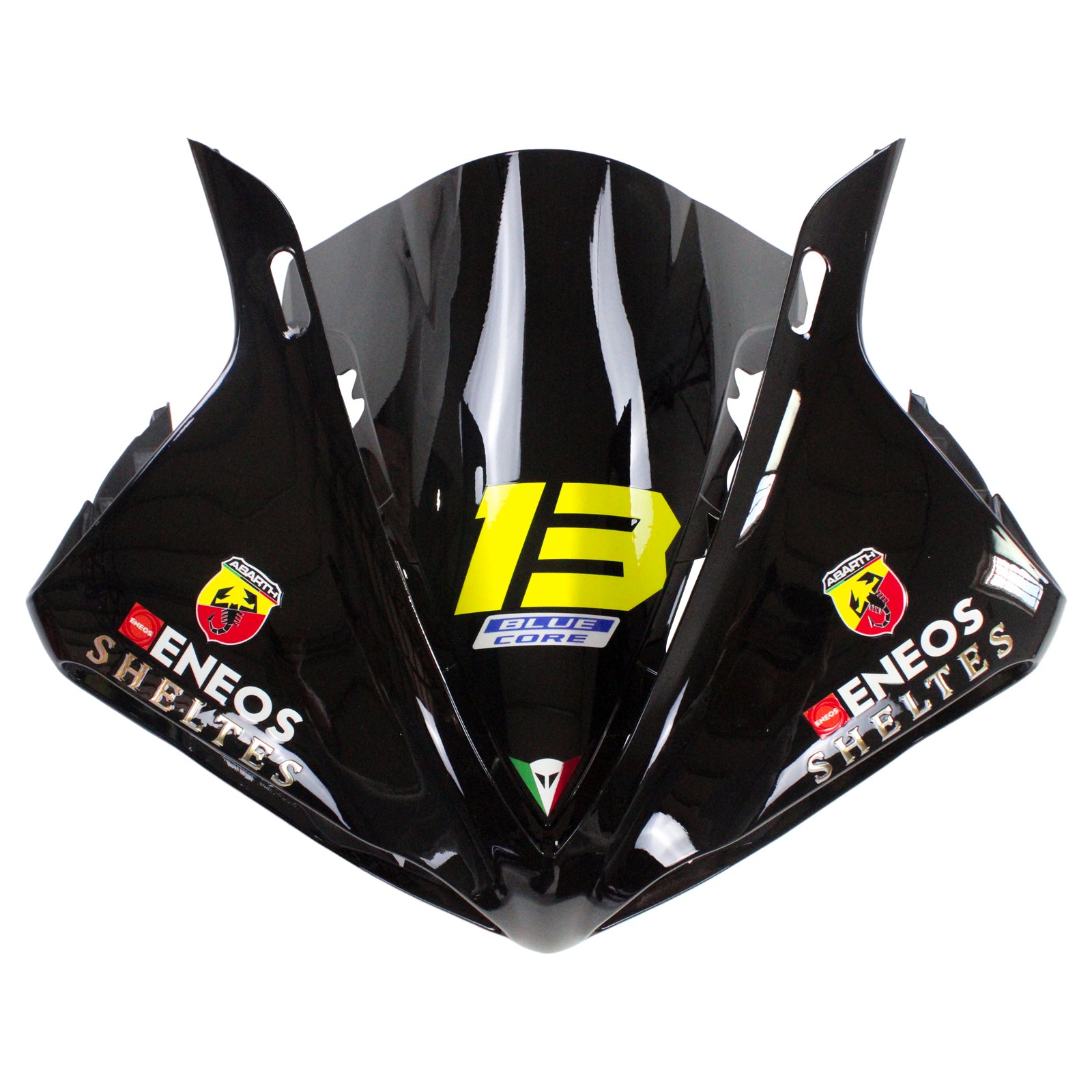 Amotopart 2009–2011 YZF 1000 R1 Yamaha Verkleidungsset in Schwarz mit rotem Logo