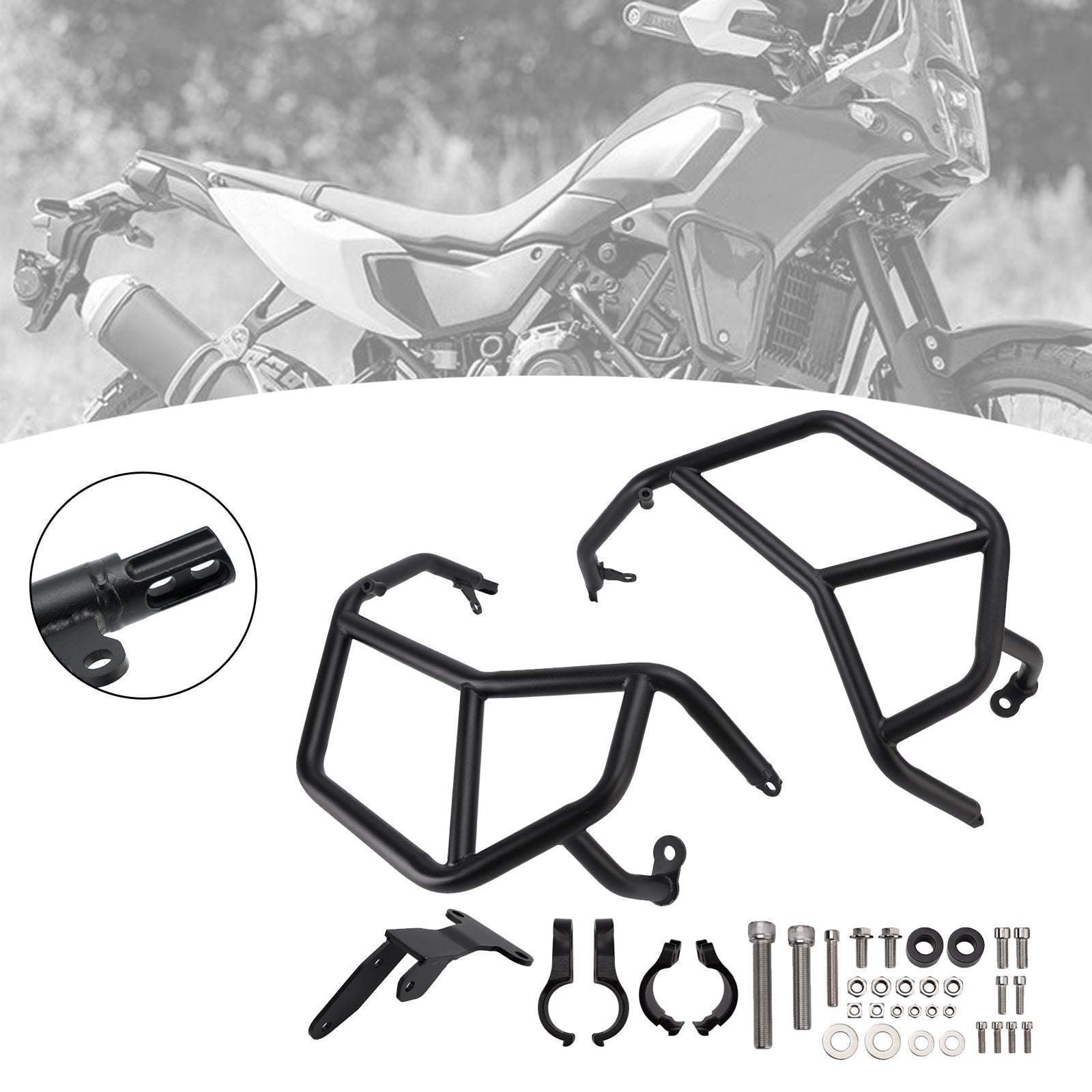 25-26 Yamaha Tenere 700 Bumper Engine Protection Guard Crash Bar Fits