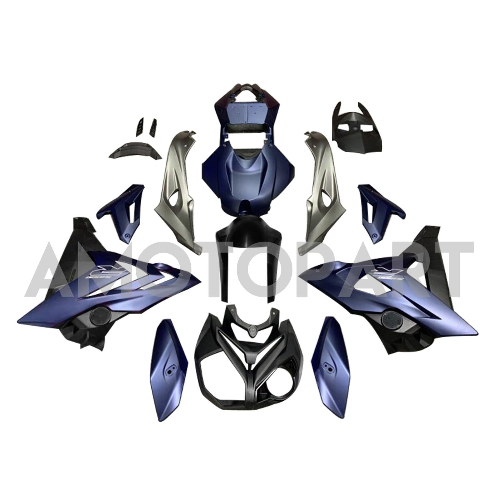 Amotopart 2014-2016 BMW S1000R Matte Blue Fairing Kit