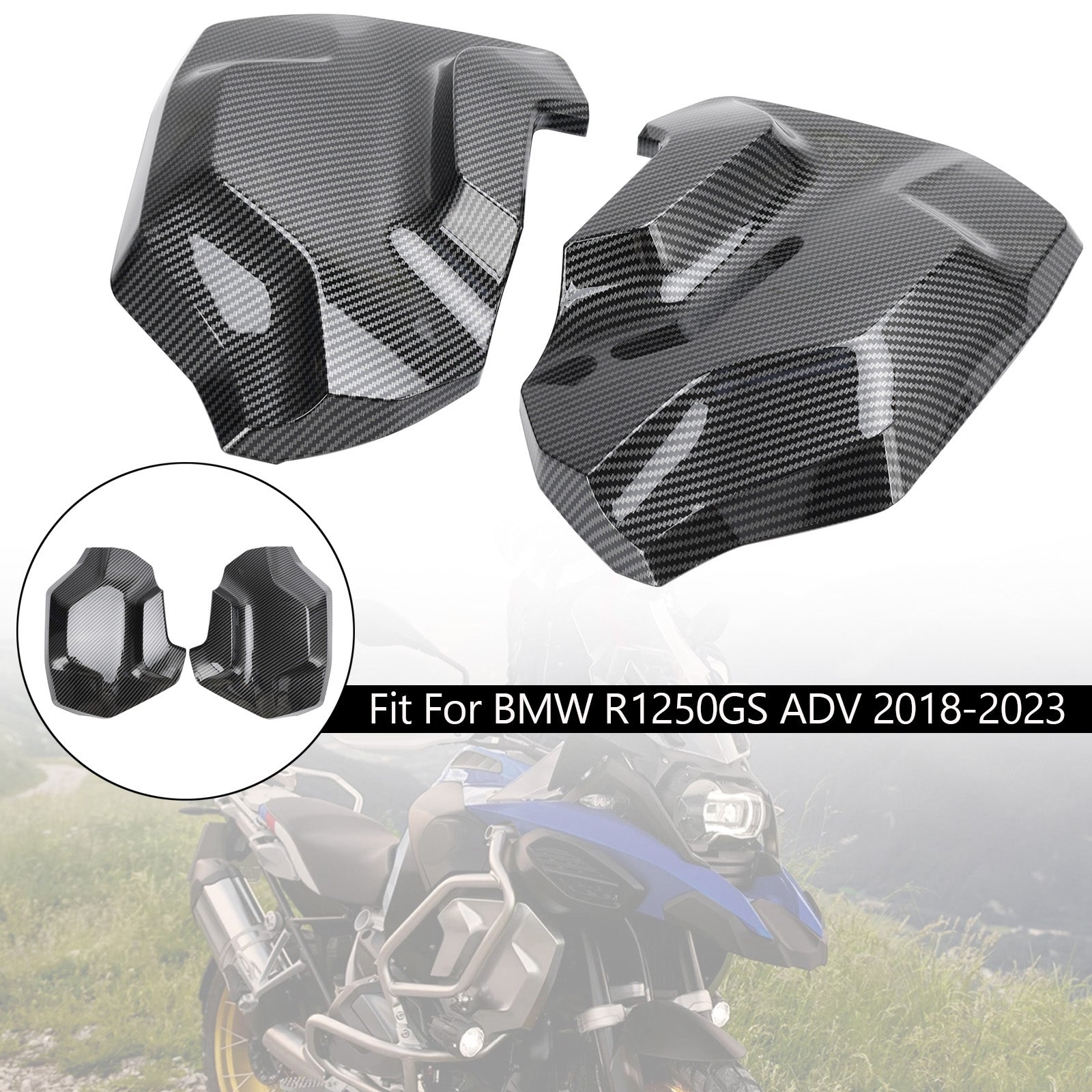 2018-2023 BMW R1250GS ADV Telaio laterale Carenatura Cowl Protezioni Copertura radiatore