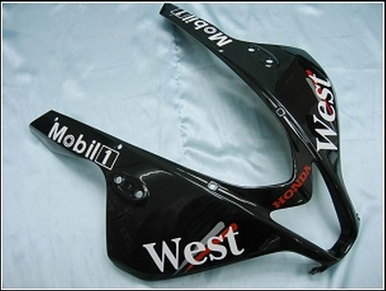 Amotopart 2007–2008 Honda CBR600RR Verkleidungsset in Weiß und Schwarz