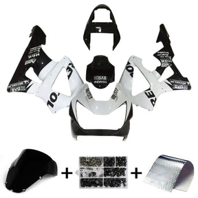 Amotopart 2000-2001 Kit carena Honda CBR929RR bianco nero e motivi