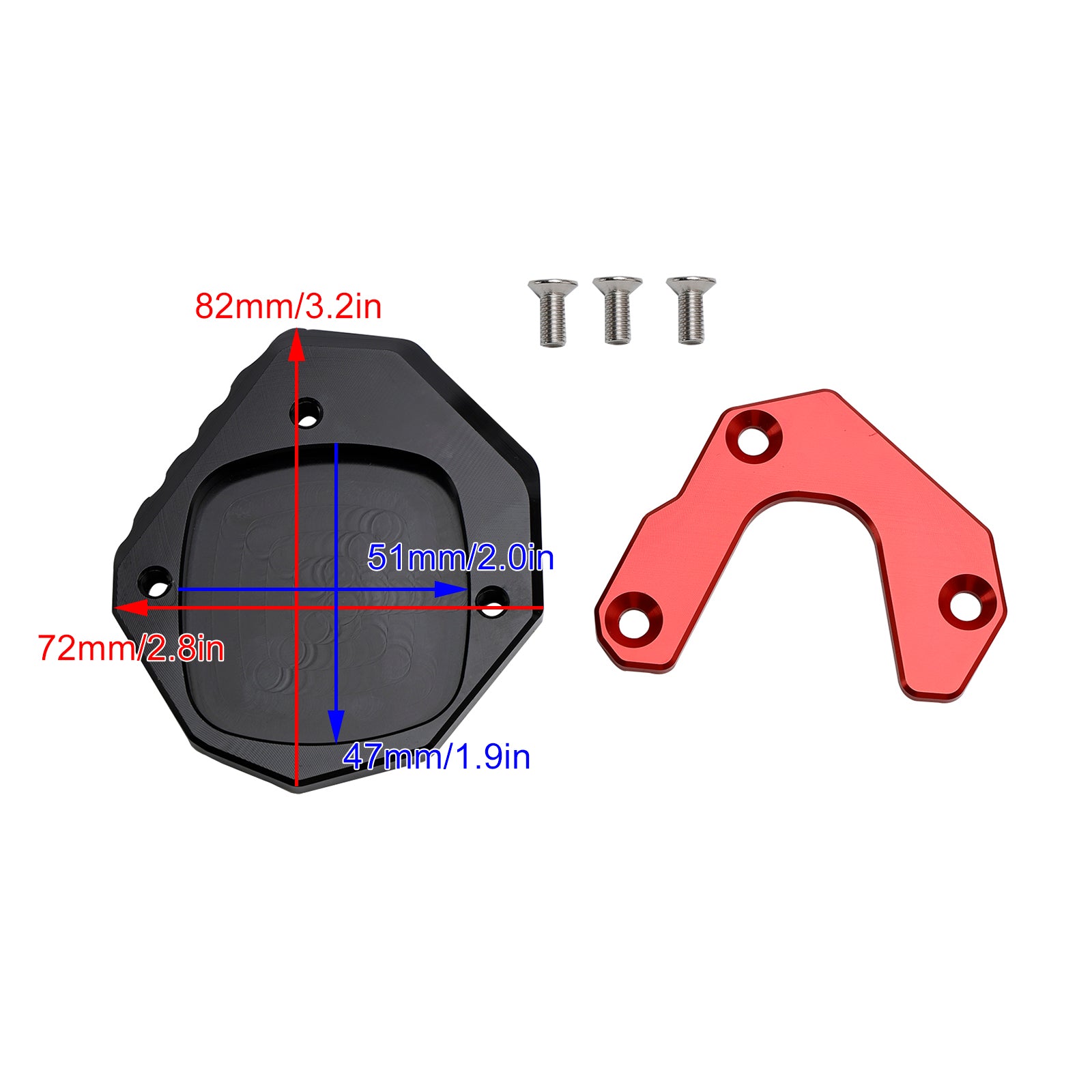 23-24 Honda XL 750 Transalp CB750 Hornet Béquille Agrandir Plaque Pad