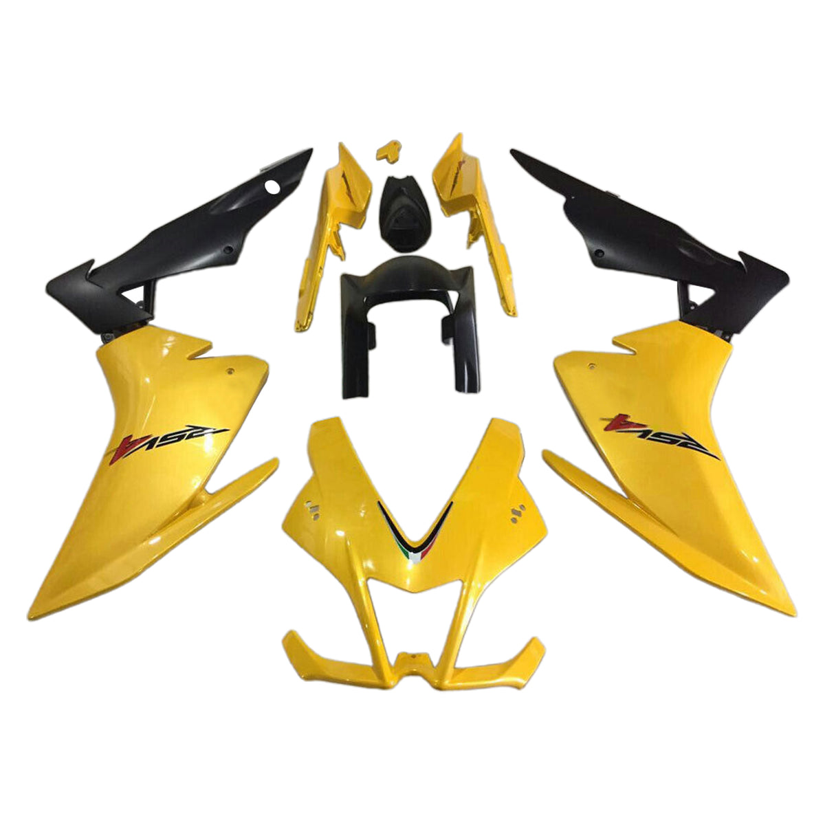 Amotopart 2009-2015 RSV4 1000 Aprilia Yellow Fairing Kit