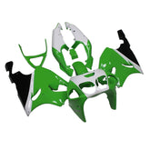 Amotopart 1996-2003 Kawasaki ZX7R Black Green White Fairing Kit