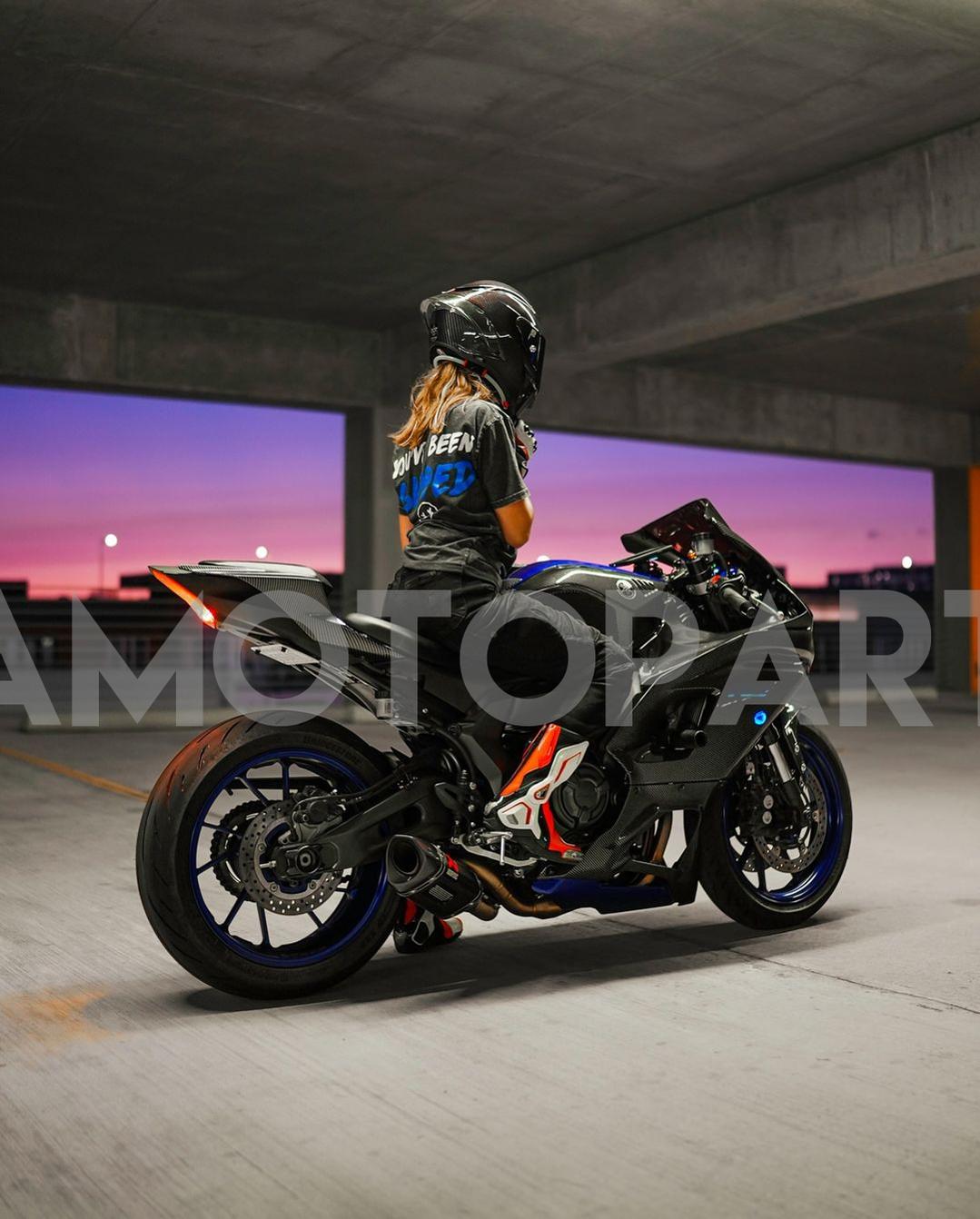 AMOTOPART 2021-2025 YAMAHA YZF-R7 kolfiberblått fairing kit