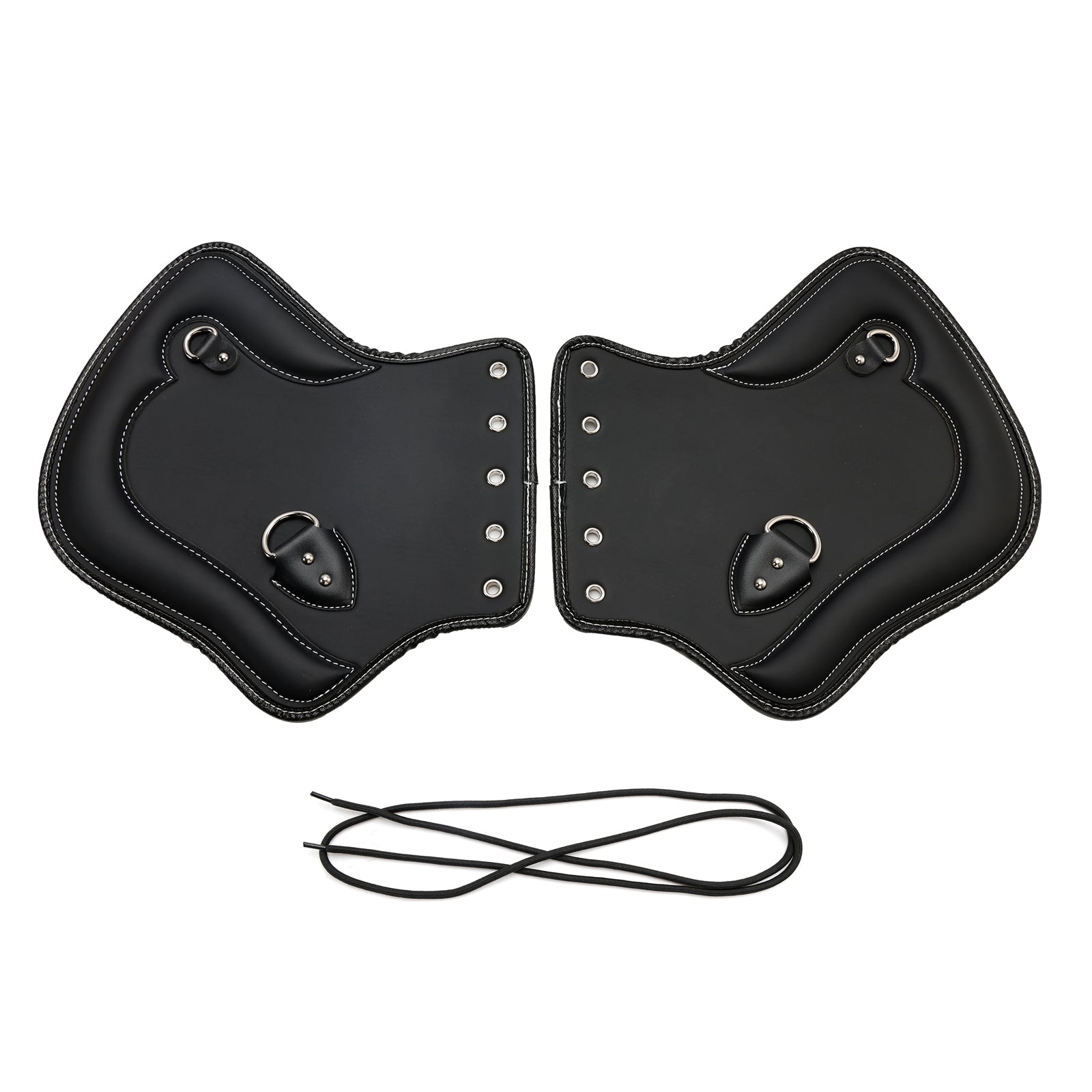 2Pcs Universal Heat Saddle Shield Deflector Blackb For Flhxs