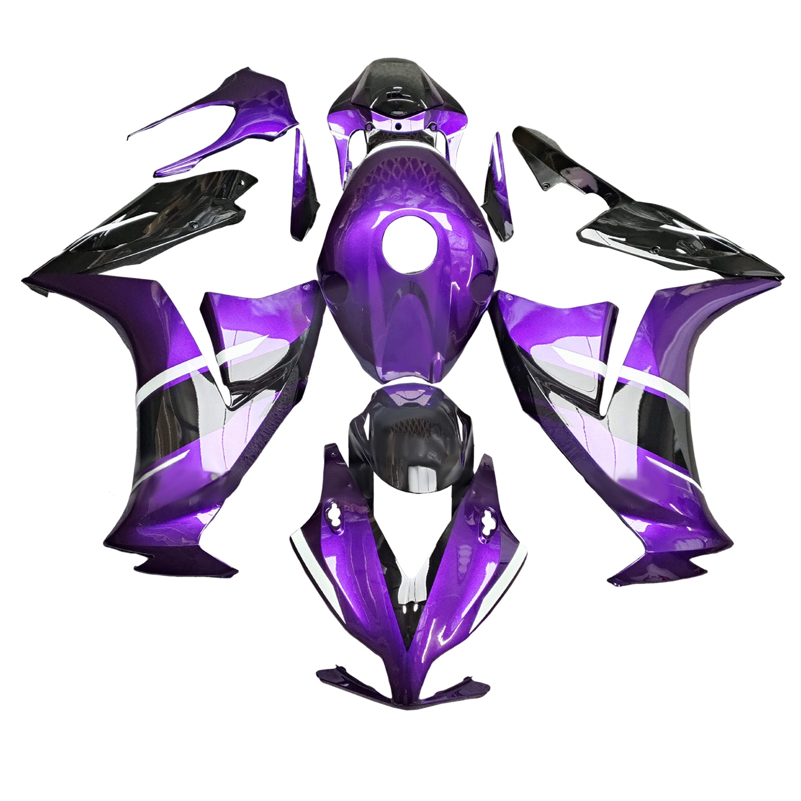 Amotopart 2012-2016 Honda CBR1000RR Purple Black Fairring Kit