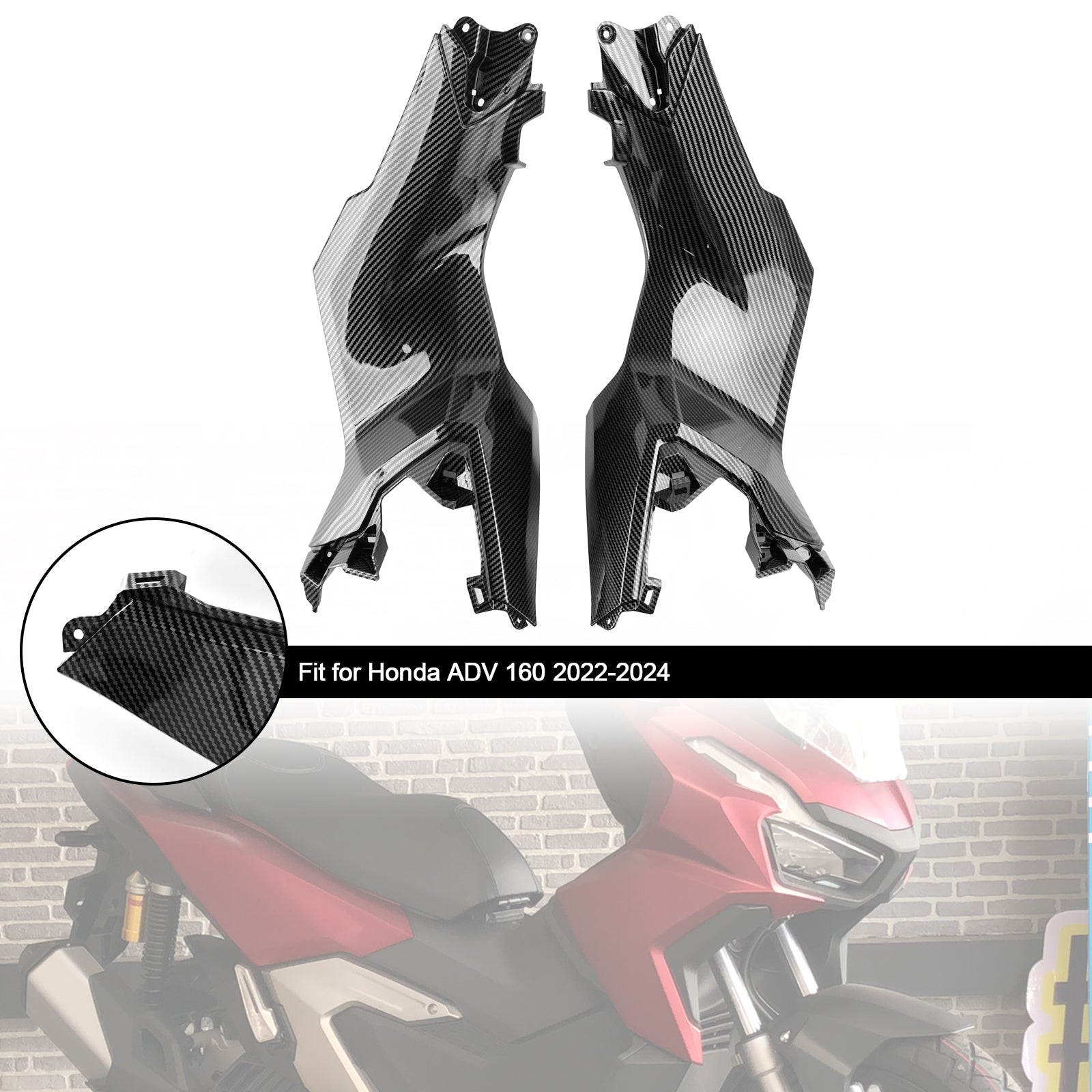 23-24 Honda ADV 160 Side Frame Cover Panel Fairing Body Cowl