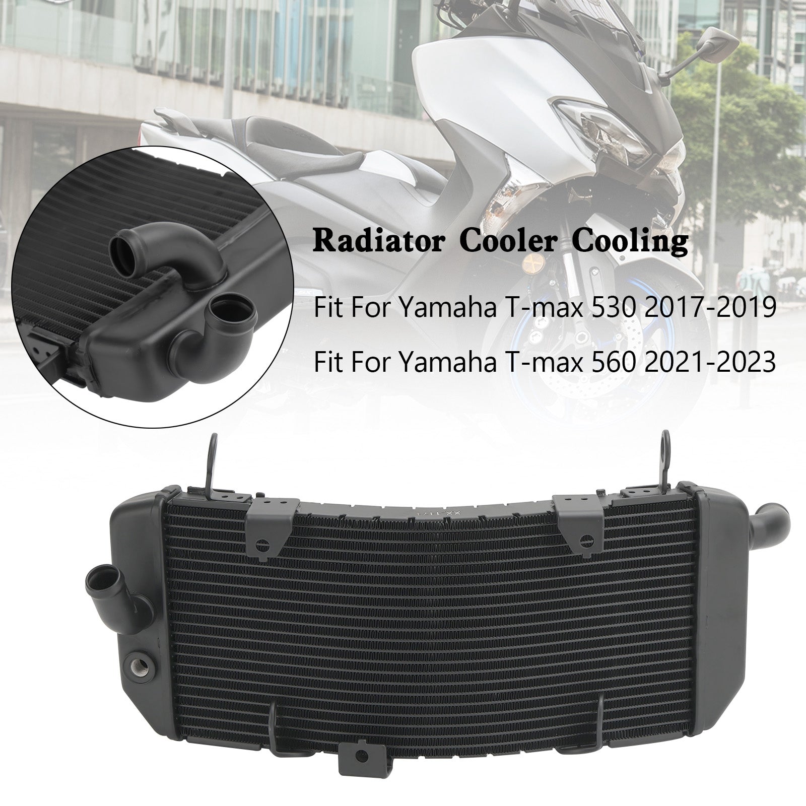 Radiador Refrigeración Aluminio Yamaha T-max 530 17-19 T-max 560 21-23