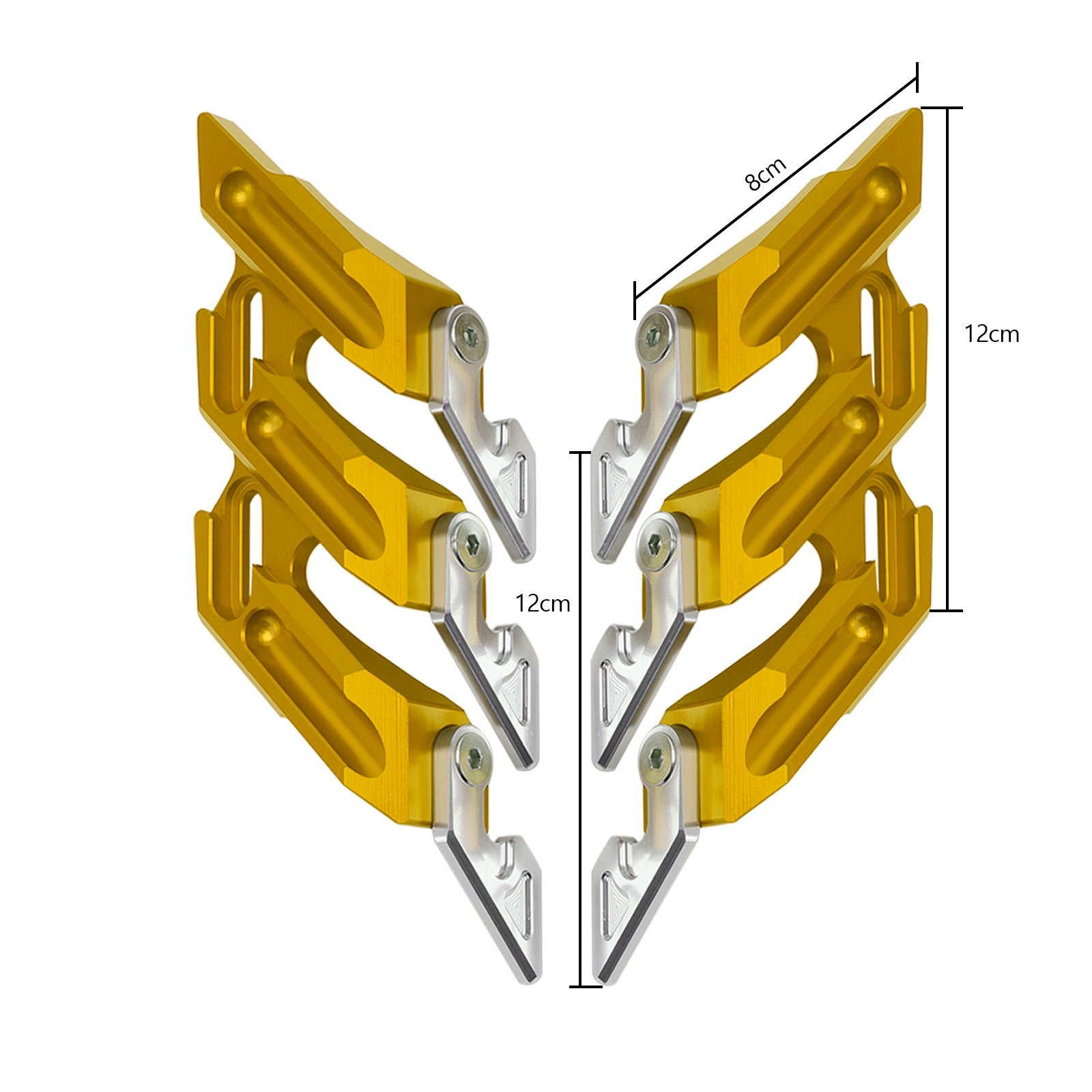 2018–2022 Yamaha YZF-R15 V3 V4 CNC-Vorderradgabel, Kotflügel, seitliche Kotflügelschieber