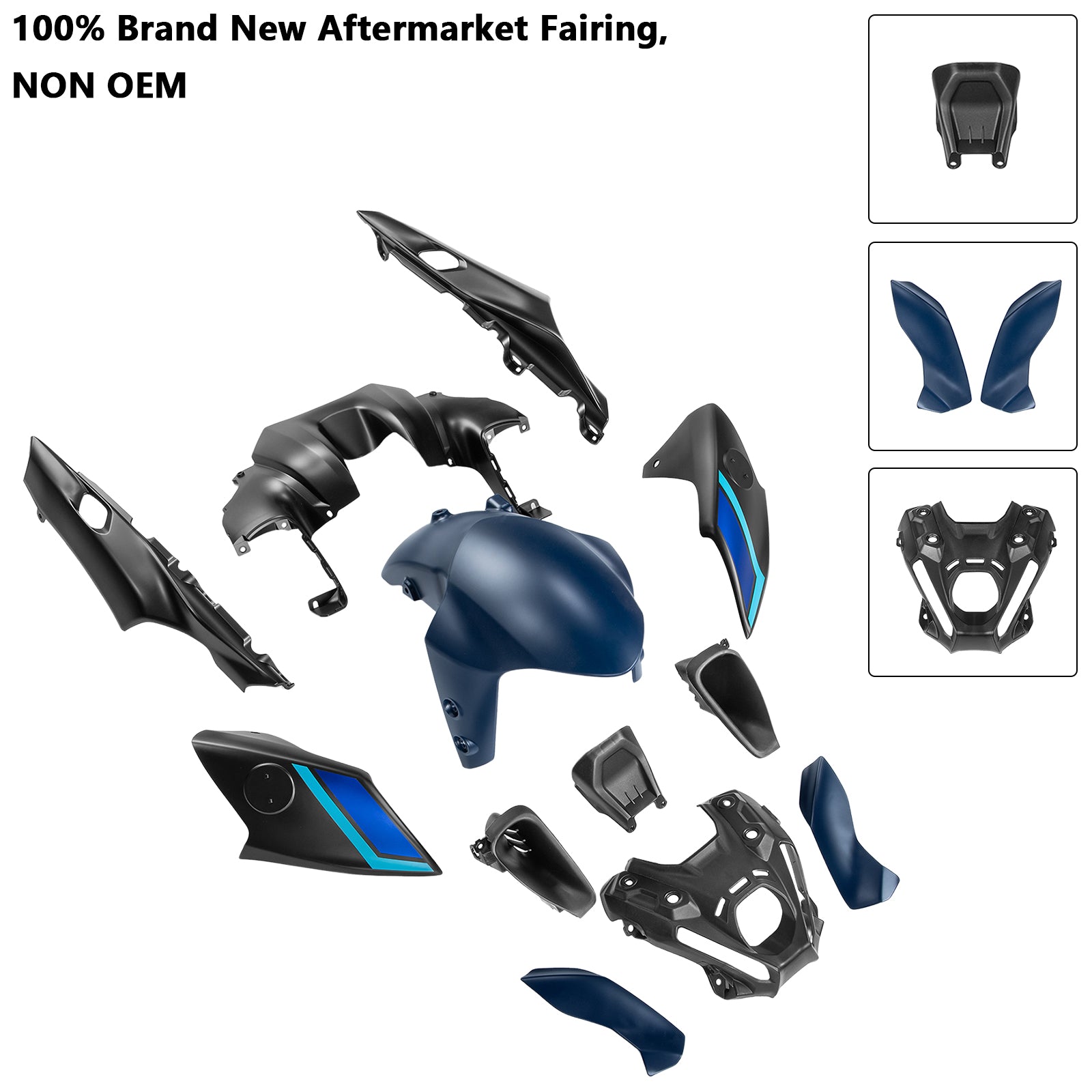 Amotopart 2021-2023 Yamaha MT 09 Fairing Kit